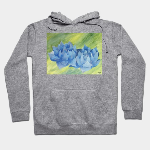 Blue Lotus Hoodie by hearthfiredraws